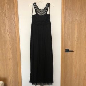 Black Beaded Gala Dress